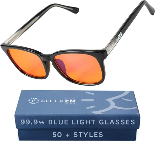 Vista 17 de Sleep ZM Blue Light Blocking & Light Sensitivity Glasses - 8 Lens Types for Comfort, Relaxation, Sleep & Relief - 50+ Styles