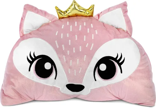 Vista 2 de Heritage Kids - Saco de dormir con capucha de zorro rosa, 64 pulgadas de largo x 25 pulgadas de ancho