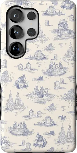 Vista 456 de Casely Funda para Galaxy S9 Postura de cadáver Yoga de esqueleto Diseño protector delgado esencial de doble capa