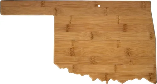 Vista 10 de Tabla para cortar y servir modelo Alabama de Totally Bamboo, de bambú 100%, para cocina y entretenimiento, Alabama, Marrón