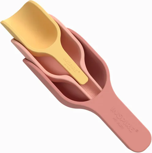 Inspire My Play - 3 cucharas de silicona para anidar - Perfecto para bandeja de juego sensorial - Accesorios para contenedores sensoriales -