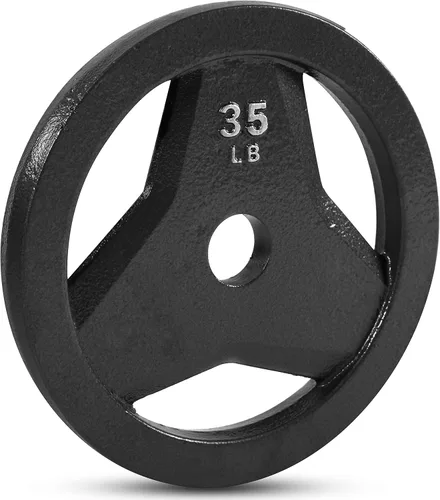 Vista 10 de JFIT Olympic 2 Inch Grip Plates and Bumper Plates for Barbell - Single Weights or Sets of 2 (Muliple Weights)