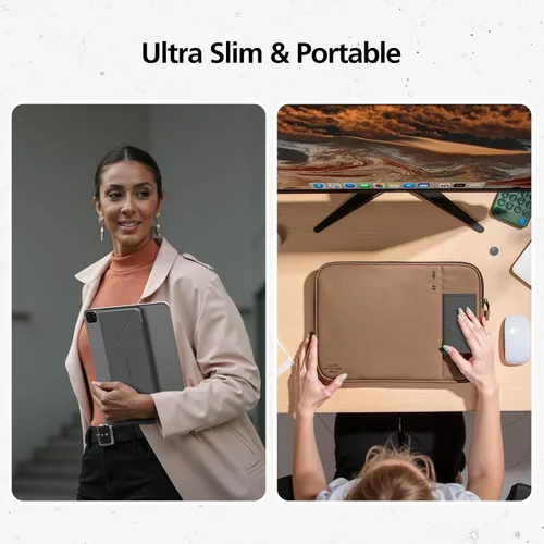 Vista 6 de MicroPack - Teclado Bluetooth plegable con panel táctil y soporte para iPad/iPhone/MacBook, diseñado solo para macOS e iOS, teclado recargable Gris