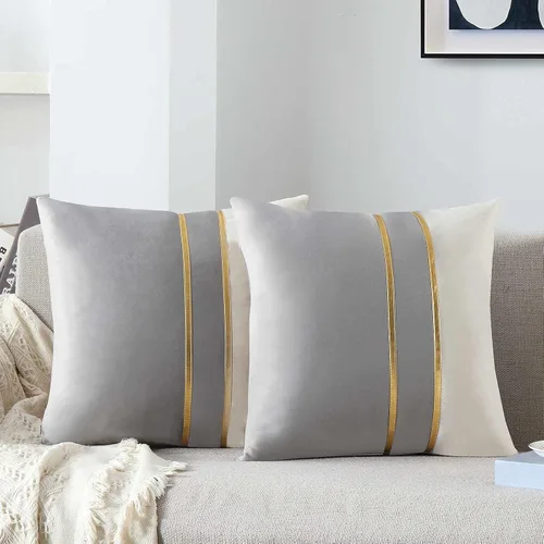 Vista 14 de WACOMECO Fundas de almohada de terciopelo, paquete de 2 fundas de cojín decorativas suaves con teñido anudado para sofá, dormitorio, sala de estar