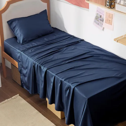 Vista 57 de Bedsure - Juego de sábanas tamaño individual, refrescantes, rayón derivado del bambú, transpirables y suaves, sábanas y fundas de almohada tipo