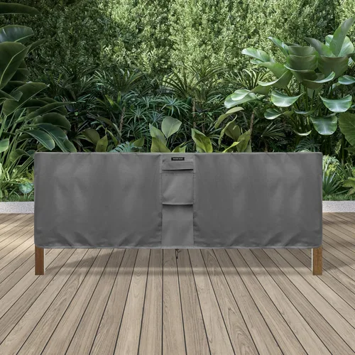 Vista 7 de KHOMO GEAR Funda resistente para muebles de exterior Fundas cuadradas y rectangulares impermeables con rejillas de ventilación Funda de poliéster