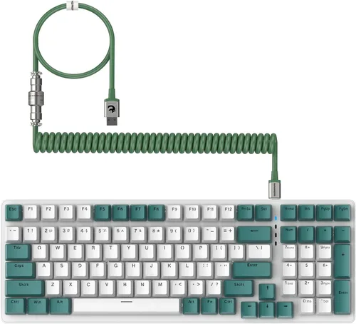 Ajazz Teclado para juegos con cable RGB Chroma retroiluminado portátil 60% teclado sin llave 19 teclas anticonflicto 62 teclas teclado mecánico