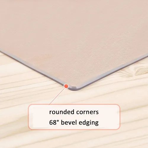 Vista 6 de Mantel transparente mate que no se encoge, protector de PVC de 0.079 pulgadas de grosor, protector de cubierta de mesa de comedor de cocina