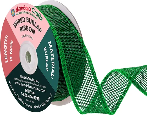 Vista 113 de Mandala Crafts Cinta de arpillera negra de 1 pulgada de ancho para manualidades, rollo de 20 yardas de cinta rústica de arpillera para coronas