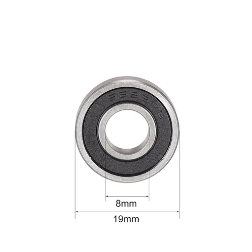Vista 3 de uxcell Rodamiento de bolas de acero inoxidable S698-2RS 0.315 inx0.748 inx0.236 in Rodamientos sellados dobles 4 PC