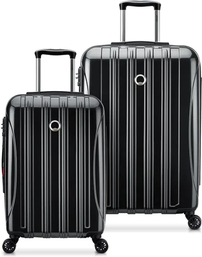 Delsey Paris Helium Aero - Maleta expandible con laterales rígidos y ruedas giratorias, Negro -, Juego de 2 piezas (21/25)
