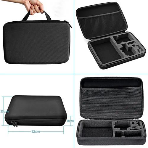 Vista 5 de Kit de accesorios para cámara de acción 50 en 1 con tarjeta micro SD de 64 GB + paño de limpieza de microfibra, compatible con GoPro Hero 8, 7, 6