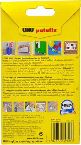 Vista 4 de UHU 3-39192 - Almohadilla adhesiva, color blanco (paquete de 80)