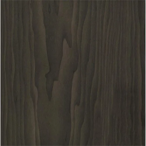 Vista 8 de BOWERY HILL Vitrina de cristal de 4 estantes con vigas de soporte cromadas y tapa /base marrón capuchino