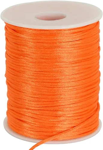 Vista 20 de TONIFUL Cordón de Nylon Negro de 1mm x 100 Yardas Cuerda de Satén para Hacer Pulseras y Joyas Cordón de Macramé Rattail Trim Collar a Granel Hilo