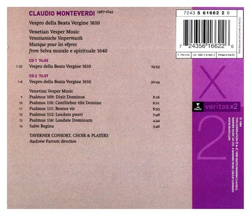 Vista 2 de Monteverdi Vespro della Beata Vergine 1610