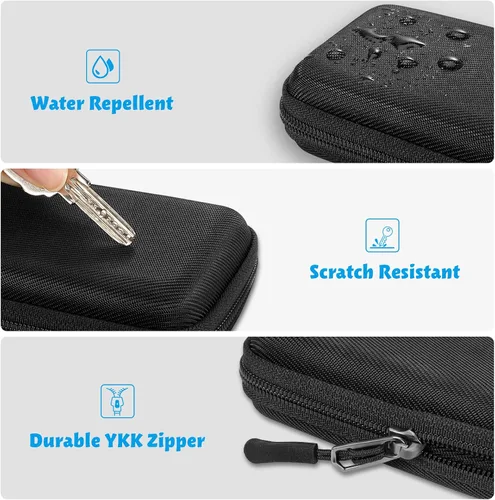 Vista 5 de MEDMAX Funda protectora rígida para Freestyle Libre 3 2 / Libre Reader, ligera, a prueba de golpes, funda de transporte para diabéticos con clip