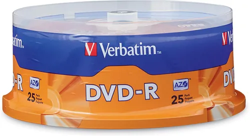 Vista 7 de Verbatim DVD-R Discos en Blanco AZO Dye 4.7GB 16X Discos Grabables - Husillo de 50 Unidades, Plateado