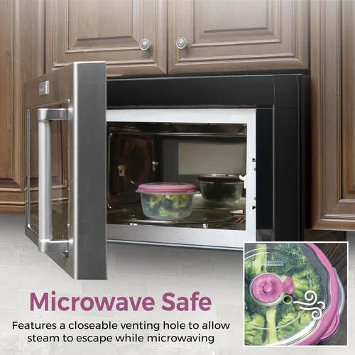 Vista 5 de Recipientes de plástico para sopa de 12 oz con tapas reutilizables, aptos para congelador, herméticos, recipientes de almacenamiento de alimentos