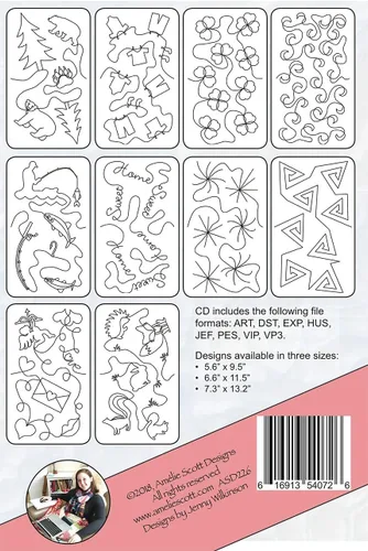 Vista 2 de Acolchado de borde a borde en su máquina de bordar paquete de expansión 10