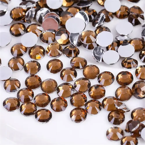 Vista 14 de 3000 unidades de diamantes de imitación termoadhesivos SS6 de 2mm con parte posterior plana, gemas de cristal de vidrio transparente redondas
