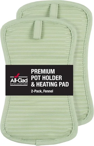 Vista 17 de All-Clad Soporte para ollas y almohadilla caliente: resistente al calor hasta 500 grados, 100% algodón, almohadilla caliente de 10 x 6.25 pulgadas