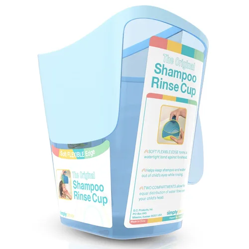 Taza de enjuague de champú para niños | Cubo de baño para bebés | Cubo de enjuague para bebés sin lágrimas - Tres opciones de color