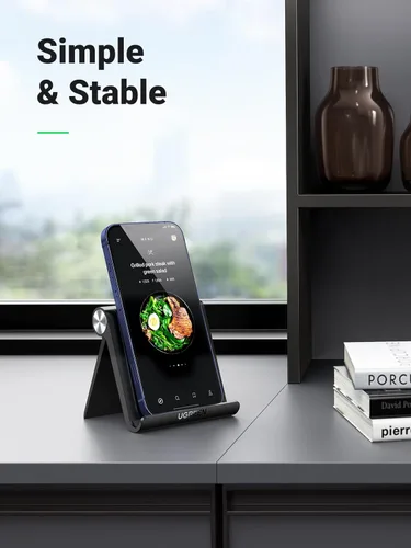 Vista 2 de UGREEN Soporte de teléfono celular para escritorio ajustable compatible con iPhone 13 12 Pro Max 11 SE XS XR 8 Plus 6 7 Galaxy Note20 S20 S10 S9 S8
