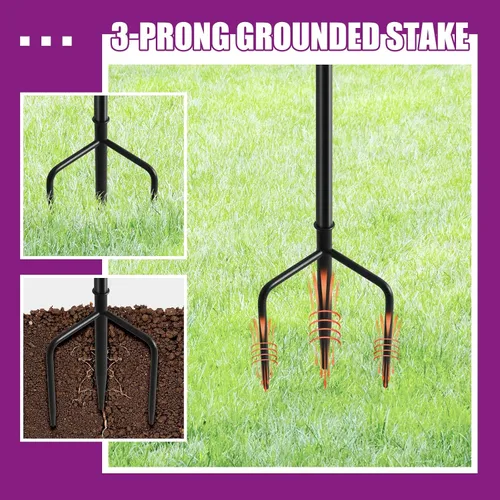 Vista 6 de Antorchas de citronela, paquete de 6, antorcha de jardín
