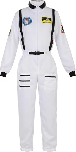 Disfraz de astronauta para mujer, traje enterizo de piloto de la fuerza aérea, traje para fiesta de disfraces para Halloween