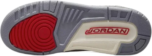 Vista 6 de Nike Air Jordan 3 Retro Blanco Cemento Reimaged Grade School