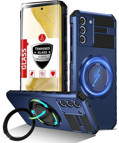 Vista 34 de Funda magnética para Samsung Galaxy Note 20 Ultra con soporte de anillo for Note 20 Ultra Phone Case Compatible with MagSafe Wireless