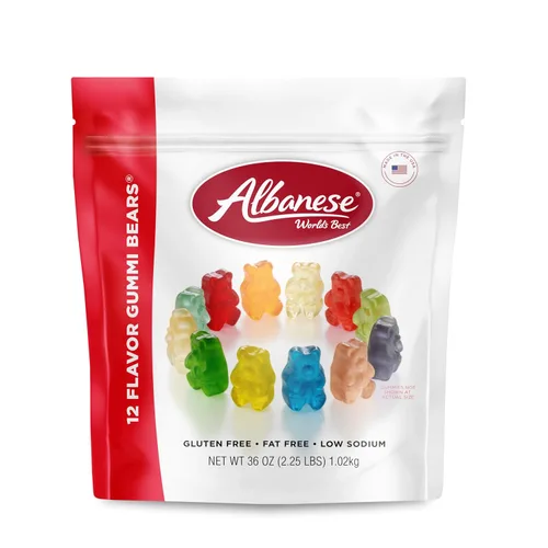 Vista 12 de Albanese World's Best - Ositos de goma de 12 sabores, bajos en sodio, sin grasa, sin gluten, bolsa de 1 onza de caramelo (paquete de 200)