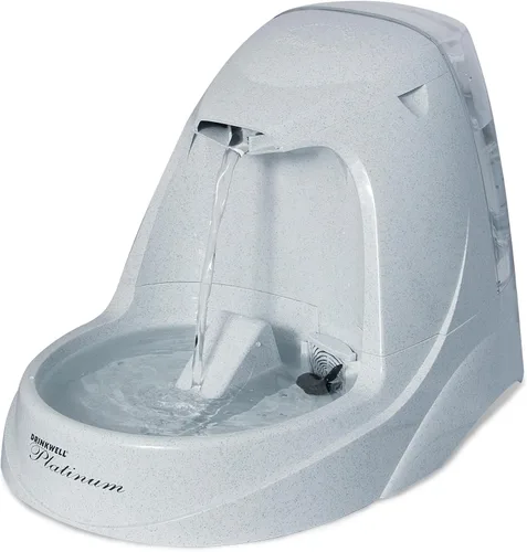 Vista 10 de PetSafe Drinkwell Platinum Cat Water Fountain - Pet Fountain for All Pet Sizes, Encourages More Drinking, Includes Extra 3-Pack Replacement Carbon