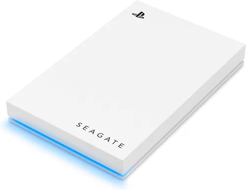 Vista 4 de Seagate Game Drive PS4/PS5, 5TB, Disco duro externo portátil, 2.5 pulgadas, USB 3.0, blanco, LED azul, Plug and Play, Modelo: STLV5000200