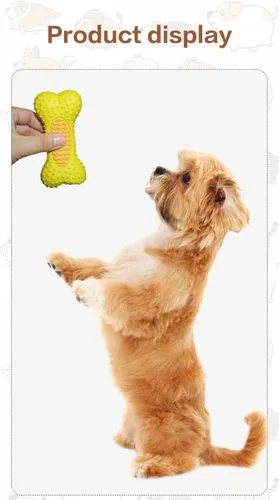 Vista 5 de Genérico Paquete de 2 juguetes para perros, juguete para masticar para perros, juguete interactivo para perros, cepillo de dientes, juguete