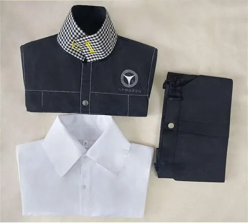 Vista 2 de Weixu Men Cosplay Costume School Uniform Halloween Carnival Party Outfit