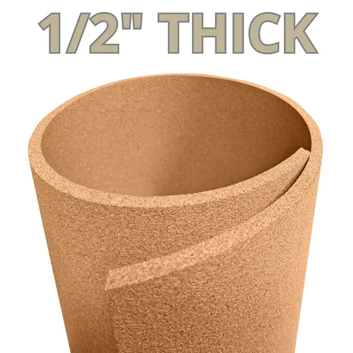 Vista 2 de Corcho (enrollado) - 4' x 6' x 1/2" - 100% corcho natural