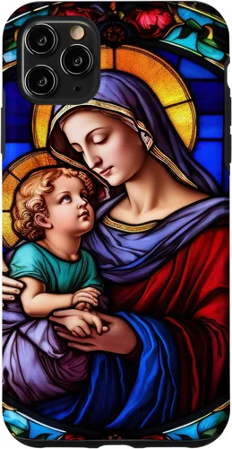 Vista 13 de Blessed Virgin Mary and Jesucristo - Carcasa para iPhone 17