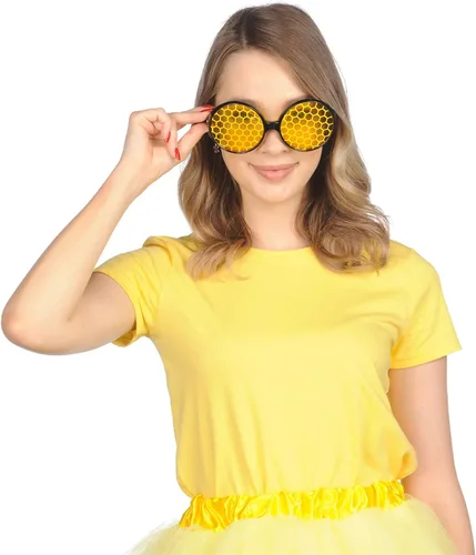Vista 2 de Funcredible Gafas de sol de abeja para disfraz de insecto de abejorro, para Halloween, cosplay y festivales