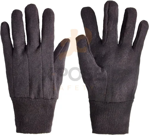 Xpose Safety Protective Work Gloves - 12 Pack For Industrial Labor, Home & Gardening Jersey Knit Cotton-9oz Fleece - Brown