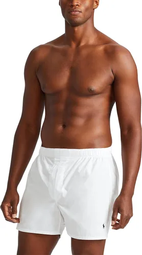 Vista 2 de POLO RALPH LAUREN Boxers tejidos de algodón de ajuste clásico para hombre, paquete de 3