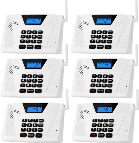Vista 8 de Intercomunicadores inalámbricos para el hogar, intercomunicador manos libres dúplex completo, sistema de intercomunicación de largo alcance de 5300