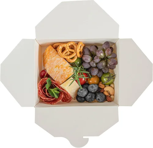 Vista 215 de Restaurantware Bio Tek - Cajas para llevar de 30 onzas, 200 loncheras para llevar, cierre de tabulación, resistentes al calor, desechables, de papel