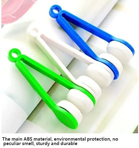 Vista 5 de 5 unids limpiador de vidrio para gafas de sol, cepillo de microfibra para gafas, limpiador de lentes de vidrio magnético, accesorios de limpieza