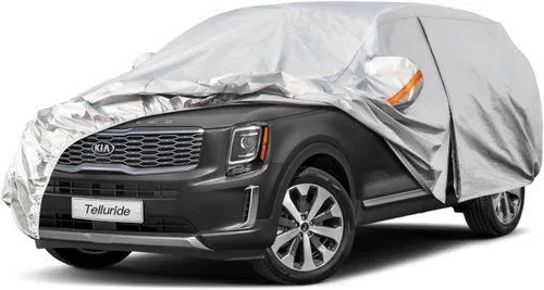 Vista 82 de Kayme - Cubierta de 6 capas para automóvil, impermeable, para todo tipo de clima, protección completa para exteriores contra lluvia, sol y rayos