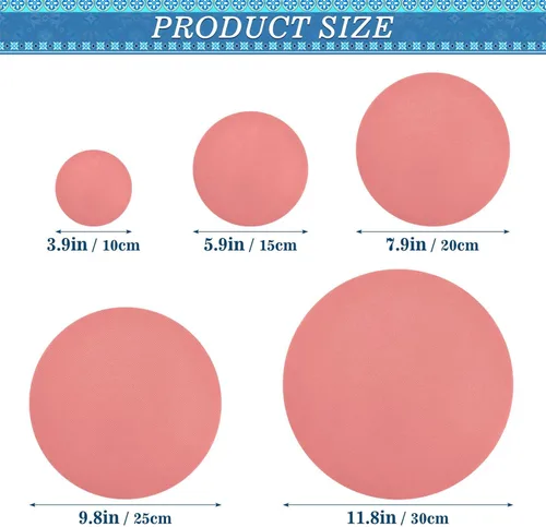 Vista 3 de Lightcoral - Fundas reutilizables para tazones de tela, 5 piezas, lavables, elásticas, algodón para alimentos, frutas, sobras
