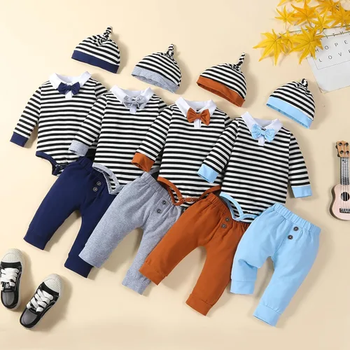 Vista 4 de VINUOKER Ropa de bebé recién nacido prematuro para bebé, traje de caballero