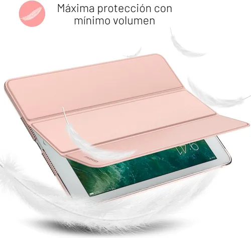 Vista 8 de MoKo Funda para iPad 9.7 2018/2017 de 5ª / 6ª Generación - Funda delgada y ligera con soporte para Smartphone con parte trasera translúcida
