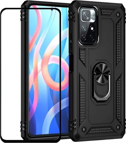 Vista 19 de Funda para Xiaomi 11T / Mi 11t Pro con protector de pantalla, ajuste delgado, protección militar a prueba de golpes, funda protectora para Xiaomi